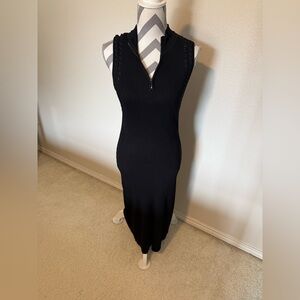 White House Black Market Black Midi Dress